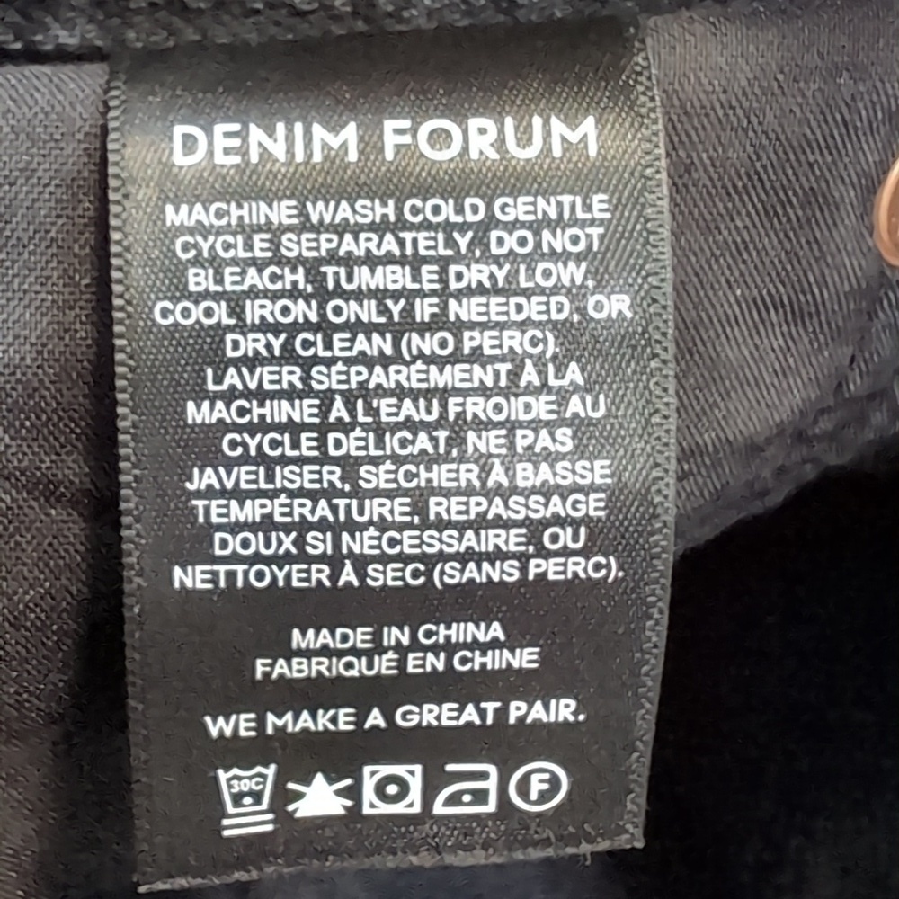 Denim Forum The Gia High Rise Carrot 26L Size 30 - Picture 14 of 15